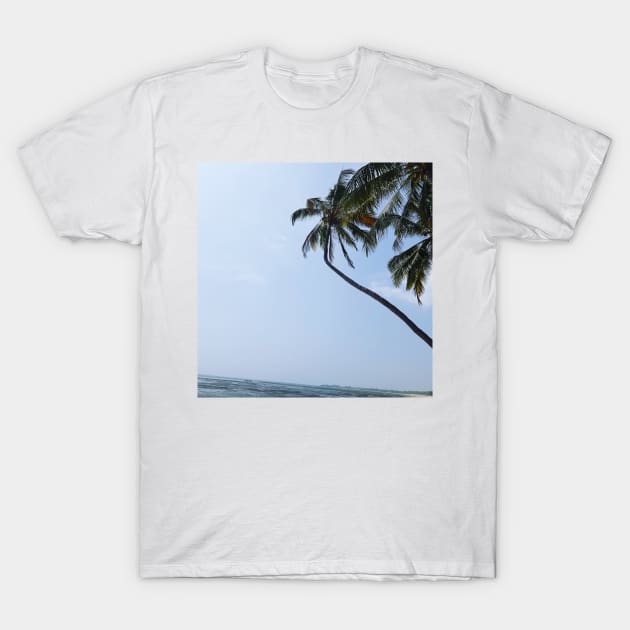 Beautiful palm trees in the ocean T-Shirt by Avivacreations